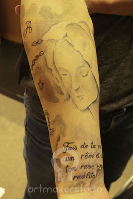 Tattoo Temporal para Gillet promociones, anuncios, eventos y publicidad en Madrid