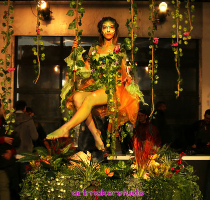 Body Painting Vestuario Hada y Ambientación florar para Canon Full Frame Festival Madrid 2018