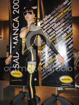 Body Paint para MIDAS en el Museo del Automovil Salamanca´07
