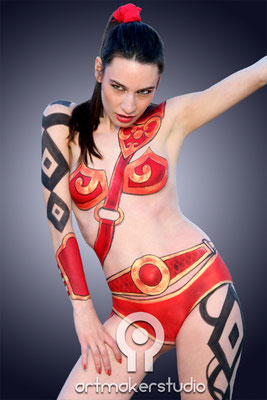 WARRIOR Body Painting para particular por ArtMakerStudio