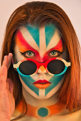 Face Painting Madrid Flamingo Sun Glasses 2021 