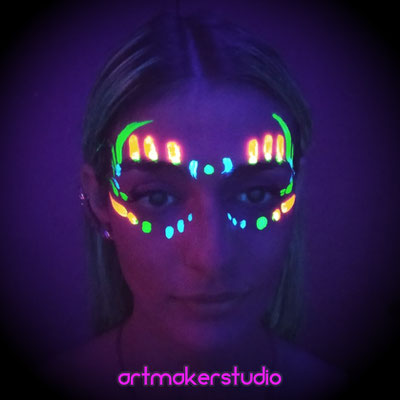 Maquillaje Fluorescente Madrid artmakerstudio