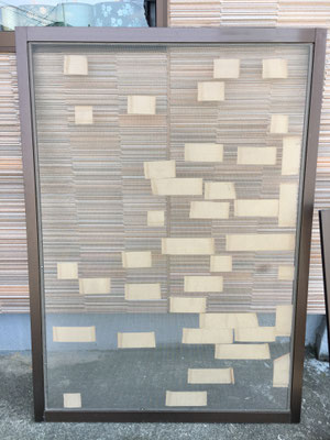 網戸張り替え前