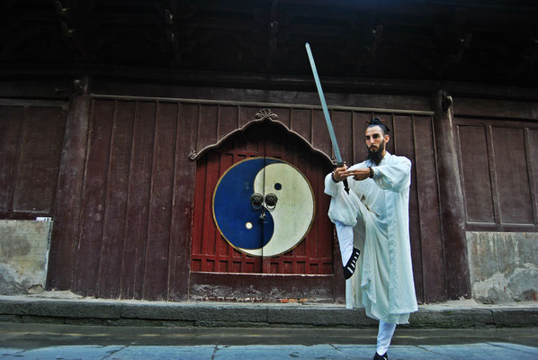 Maestro Zi Xiao en los templos de Wudang