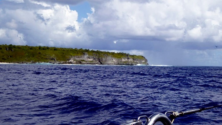 Die Klippen von Henderson Island