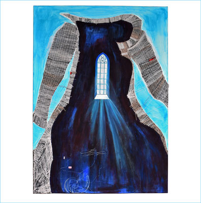 "immer auf Reisen", 2025, 140 cm x 100 cm 