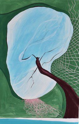 "feel like a blackbird", 2024, 100cm x 60 cm
