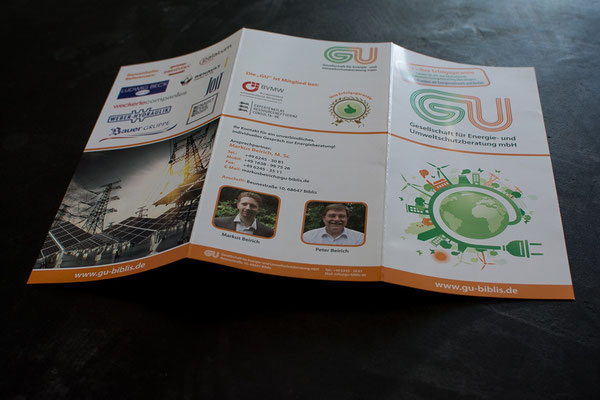 Informationsflyer, Layout und Konzeption bis hin zur Auslieferung an den Kunden I GU