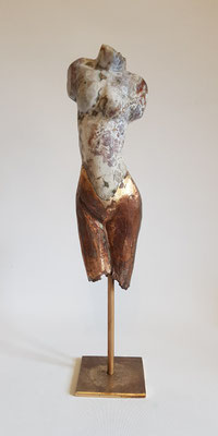 "Torso vom Ozeanachat" Ozeanachat auf Bronze, h. 39 cm,  verkauft 