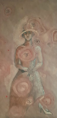 "Portrait Rose" 125 x 65 cm