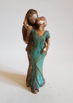 "Romanze" Bronze patiniert, h. 20cm