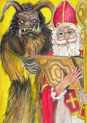 Sankt Nikolaus und Krampus