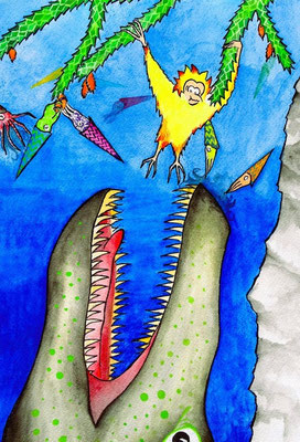 Orthoceras, Archaeopteryx & Mosasaurus