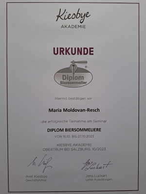 Biersommelière Maria Moldovan-Resch 
