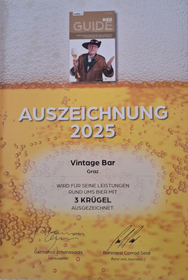 Auszeichnung im Bierguide 2025