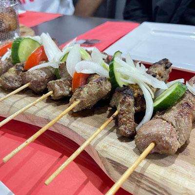 Brochettes de boeuf 10 €