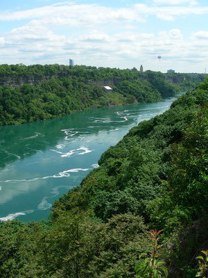 View back to the Niagara Falls