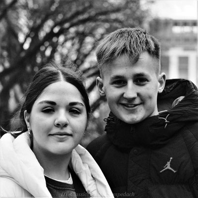Paar auf der "Kö", Düsseldorf, Street Portrait, DT-Classics