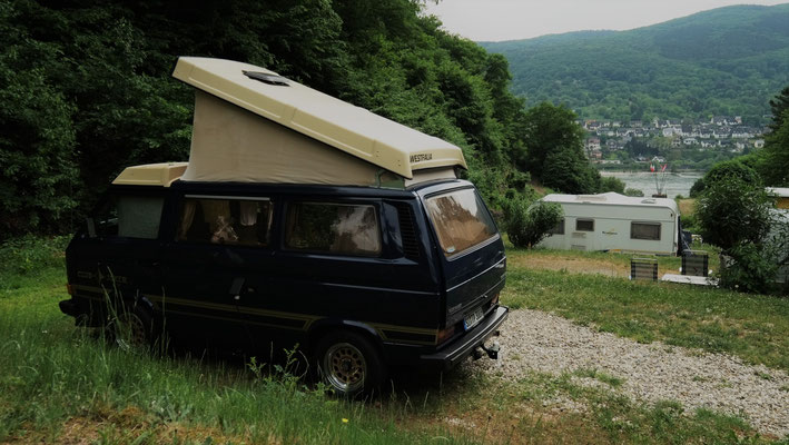 Camping Suleica, Freistaat Flaschenhals, im VW T3 WESTFALIA Club Joker. 