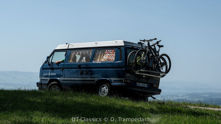 Mit den Bus Brothers & Sisters hoch über dem Zugersee.