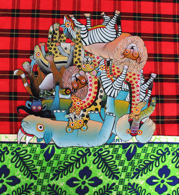 Kilimandjaro d'animaux II, dim. 32cm x 30cm, octobre 2016