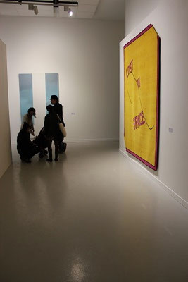 "Diptyque n°5" de Luger Gerdes et "Lost in space" de Lawrence Weiner