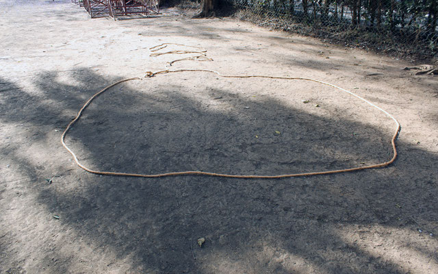 materialisation au sol du diamètre du boma