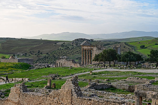 Dougga Archiologiepark, Ruinenstadt