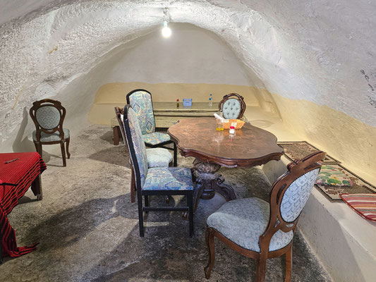 Matmata, zu Gast in einem unterirdischen Restaurant