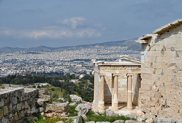 Athen Akropolis, Talblick