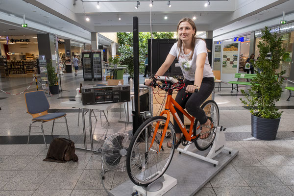 Das Umweltbike 1.0 benötigt keinen externen Strom