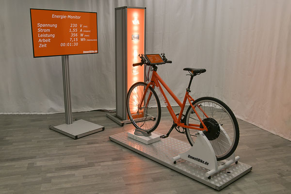 UmweltBike 2.0 mit Lichtsäule