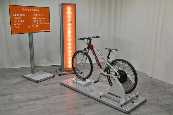 UmweltBike 2.0 als JugendBike, mit Lichtsäule
