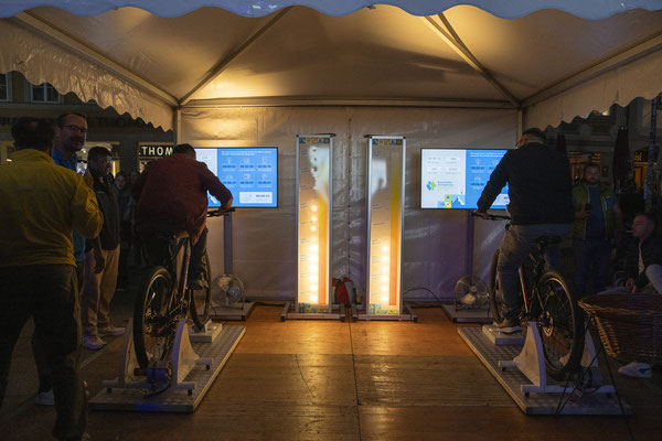 EnergyBike Physik 3 - bei den Bayerischen Energietagen auf dem Münchner Marienplatz