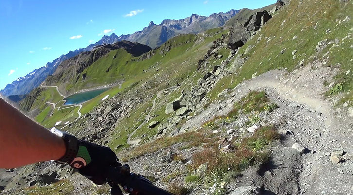 Mountainbike-Downhillstrecke in Ischgl/Tirol