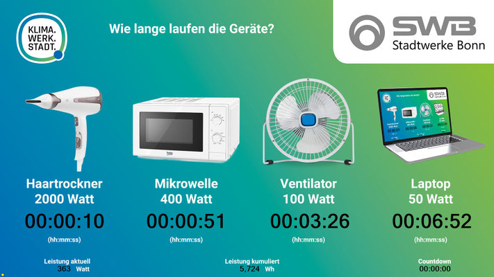 EnergyBike Physik 3 - wie lange läuft ein Gerät