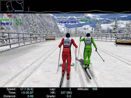 Skilanglauf-Simulator