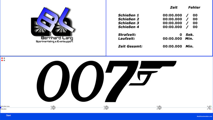Schießsimulator, eine Sonderkonfiguration des Biathlonsimulators