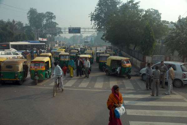 Rue de New Dehli, Inde