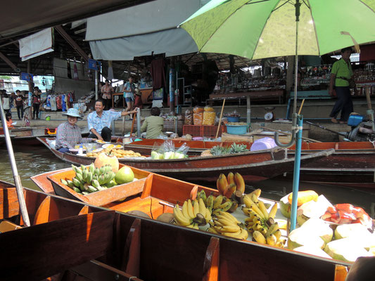 Marché flottant Damnoen Sadduak, Thaïlande