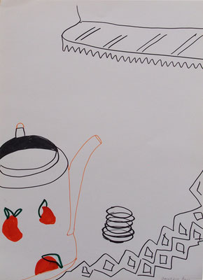 Kanne 2005; Filzstifte auf Papier