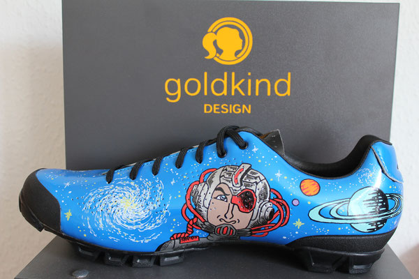 Space Custom Design Shoes, Goldkind Design