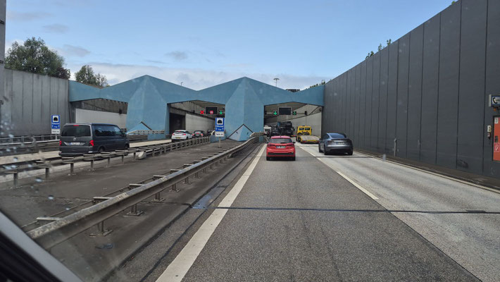 Einfahrt Elbtunnel