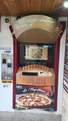 Pizza vom Automaten in 3 Minuten