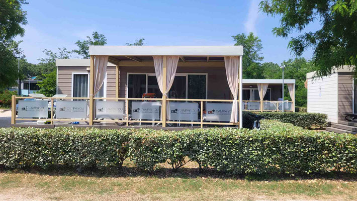 Bungalow zum Mieten auf Campingplatz