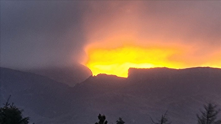 Sonnenuntergang vom Vortag