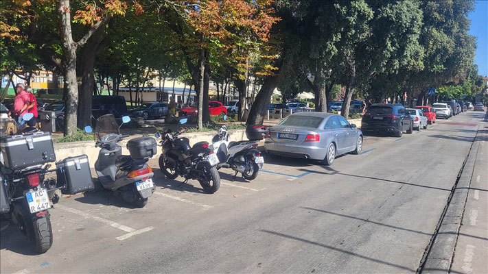 Unser kleiner Roller in Porec