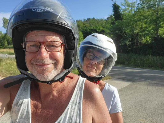 on the road