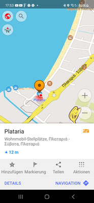 Unser Stellplatz