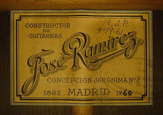 Jose Ramirez 1960 - Guitar 1 - Photo 6